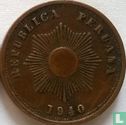 Peru 2 centavos 1940 (zonder C) - Afbeelding 1