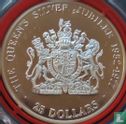 Cayman Islands 25 dollars 1977 (PROOF) "25th anniversary Accession of Queen Elizabeth II" - Image 2