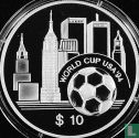 Oost-Caribische Staten 10 dollars 1994 (PROOF) "Football World Cup in USA" - Afbeelding 2