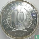 East Caribbean States 10 dollars 1981 (silver) "FAO - World Food Day" - Image 1