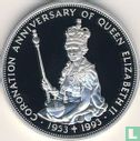 East Caribbean States 10 dollars 1993 (PROOF) "40th anniversary Coronation of Queen Elizabeth II" - Image 1