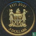 Fiji 5 dollars 2021 (PROOF) "Sir Francis Drake - Golden Hind" - Image 1
