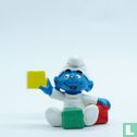 Baby smurf with blocks  - Image 1