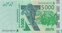 West Afr. Stat. 5000 Francs A - Afbeelding 1