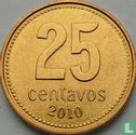Argentina 25 centavos 2010 (type 1) - Image 1