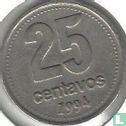 Argentina 25 centavos 1994 (type 2) - Image 1