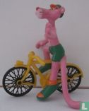 Pink Panther on men's bike - Image 1
