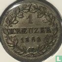 Bavaria 1 kreuzer 1868 - Afbeelding 1