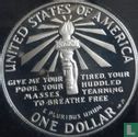 United States 1 dollar 1986 (PROOF - coloured) "Centenary of the Statue of Liberty - Vermont" - Image 2