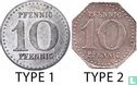 Naumburg 10 pfennig 1919 (type 1 - 54 dots) - Image 3