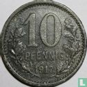 Unna 10 pfennig 1917 (zink - gladde rand) - Afbeelding 1