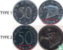 Aken 50 pfennig 1920 (type 1 - medailleslag - geribbelde rand)