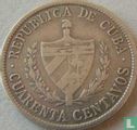 Cuba 40 centavos 1920 (type 2) - Image 2