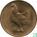 Kongo-Kinshasa 1 Franc 2002 "Chicken" - Bild 2