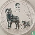 Australië 1 dollar 2022 (type 1 - kleurloos - zonder privy merk) "Year of the Tiger" - Afbeelding 1