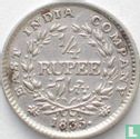 Brits-Indië ¼ rupee 1835 (type 2 - met F in reliëf) - Afbeelding 1