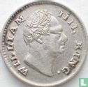 Brits-Indië ¼ rupee 1835 (type 2 - met F in reliëf) - Afbeelding 2