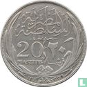 Egypte 20 piastres 1917 (AH1335 - H) - Afbeelding 1