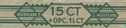 15 cent + opc.1 1/2 ct - (Achterop: Velasques Sigarenfabrieken - Afbeelding 1