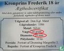 Denemarken 10 kroner 1986 (PROOF) "18th birthday Crown Prince Frederik" - Afbeelding 3