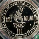 Verenigde Staten ½ dollar 1996 (PROOF) "Summer Olympics in Atlanta - Football" - Afbeelding 1