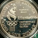 Verenigde Staten 1 dollar 1996 (PROOF) "Atlanta Centennial Summer Olympics - High jump" - Afbeelding 2