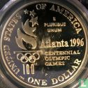 United States 1 dollar 1996 (PROOF) "Atlanta Centennial Summer Olympics - Tennis" - Image 2