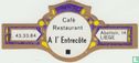 Café Restaurant A l'Entrecôte - T. 43.33.84 - Abottoir. 14 Liege - Image 1
