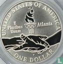 United States 1 dollar 1995 (PROOF) "1996 Summer Olympics in Atlanta - Gymnastics" - Image 2