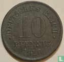 Empire allemand 10 pfennig 1920 (fauté) - Image 1