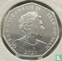 Île de Man 50 pence 2021 "95th Birthday of Queen Elizabeth II - Bust from 2000" - Image 1