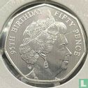 Man 50 pence 2021 "95th Birthday of Queen Elizabeth II - Bust from 2000" - Afbeelding 2