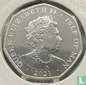 Man 50 pence 2021 "95th Birthday of Queen Elizabeth II - Bust from 1970" - Afbeelding 1
