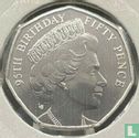 Man 50 pence 2021 "95th Birthday of Queen Elizabeth II - Bust from 1970" - Afbeelding 2