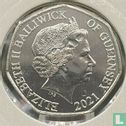 Guernsey 50 pence 2021 "Christmas pudding" - Afbeelding 1