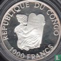 Congo-Brazzaville 1000 francs 1997 (PROOF - type 1) "1998 Football World Cup in France" - Afbeelding 2