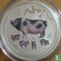Australia 50 cents 2019 (type 1 - coloured) "Year of the Pig" - Image 2