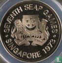 Singapore 5 dollars 1973 (PROOF) "Southeast Asian Games in Singapore" - Afbeelding 1