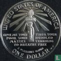États-Unis 1 dollar 1986 (BE - coloré) "Centenary of the Statue of Liberty - Georgia" - Image 2