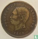 Cambodja 10 centimes 1860 (misslag) - Afbeelding 1