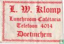 L.W. Klomp Lunchroom Cafétaria - Afbeelding 1