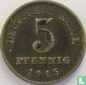 German Empire 5 pfennig 1915 (D - zinced iron) - Image 1