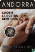 Andorra 2 euro 2021 (coincard - Govern d'Andorra) "Cuidem la nostra gent gran" - Afbeelding 1