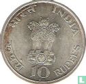 India 10 rupees 1969 (Bombay) "100th anniversary Birth of Mahatma Gandhi" - Afbeelding 2