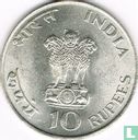 India 10 rupees 1969 (Calcutta) "100th anniversary Birth of Mahatma Gandhi" - Image 2