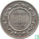 Tunisia 1 franc 1916 (AH1335) - Image 1