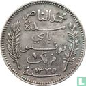 Tunesië 1 franc 1916 (AH1335) - Afbeelding 2