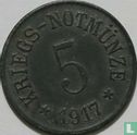 Arzberg 5 pfennig 1917 (zink - type 1) - Afbeelding 1