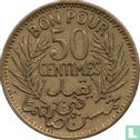 Tunesië 50 centimes 1945 (AH1364) - Afbeelding 2