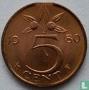 Nederland 5 cent 1980 (misslag) - Afbeelding 1